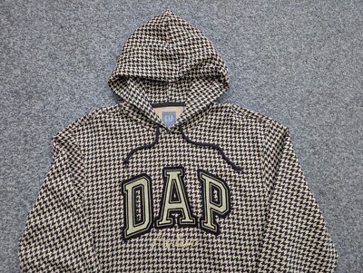 Gap Dap Hoodie Herren mittelbraun Harlem Fischgrät Epic Camel Dapper Dan Freizeit