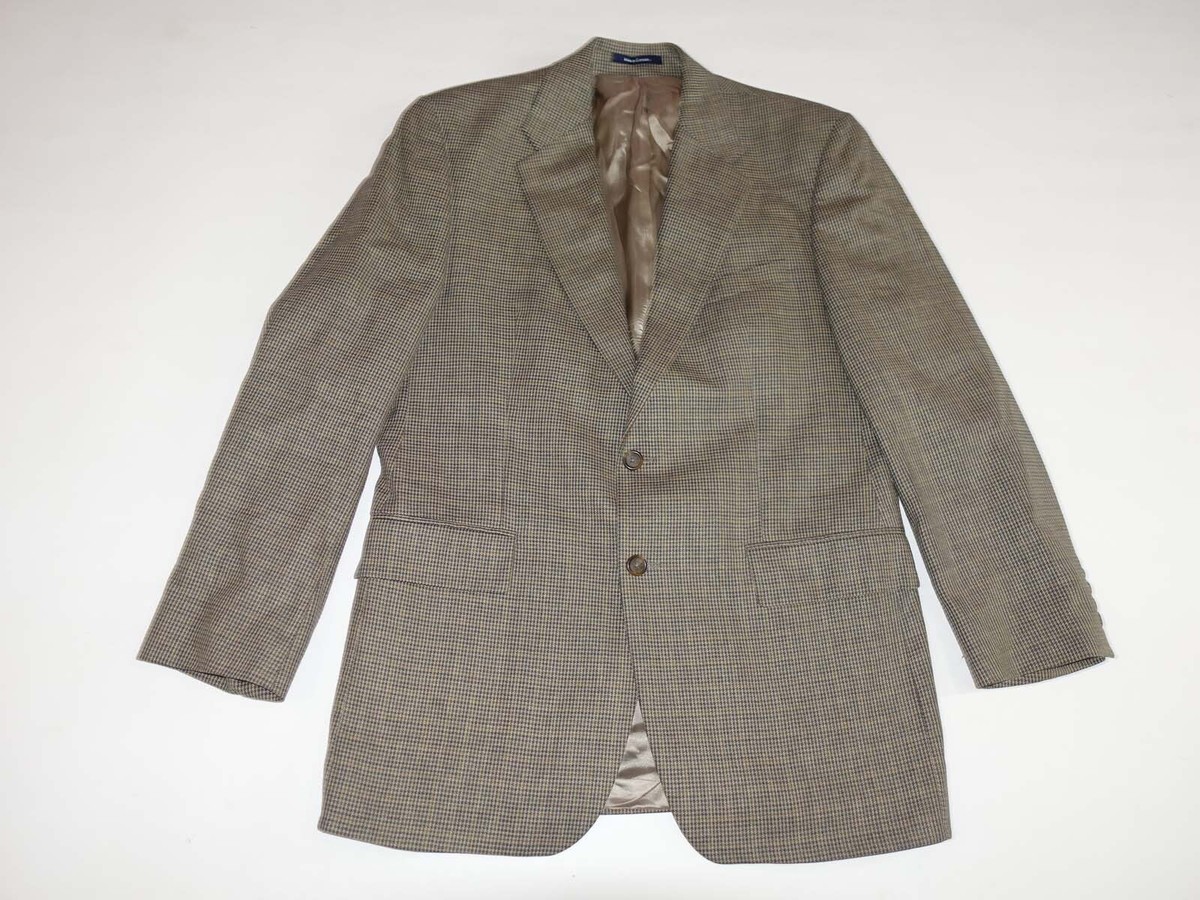 Chaps Ralph Lauren Men's Houndstooth Suit Jacket Size 42 Long