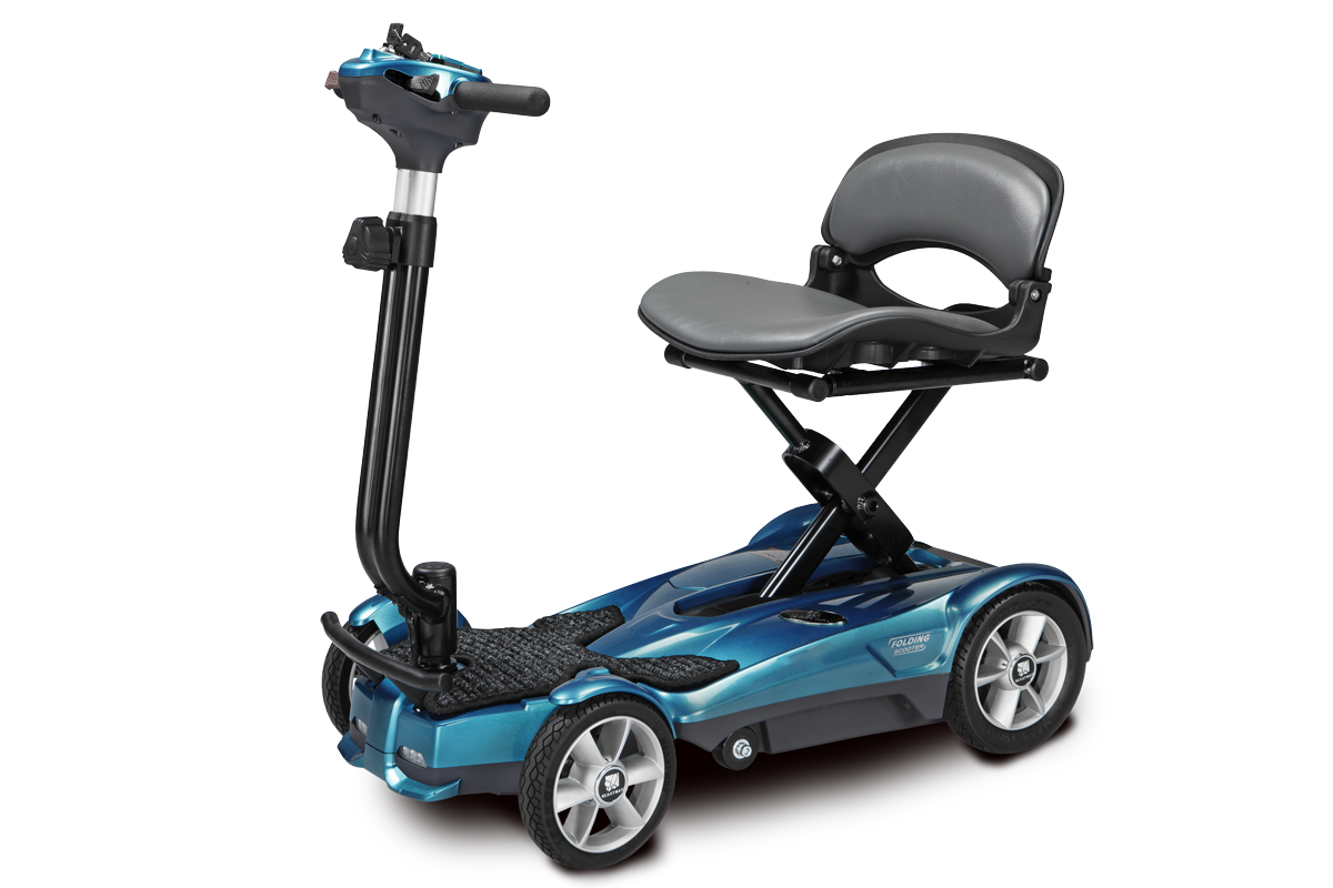 IN STOCK - EV Rider AF 4W Automatic Folding Mobility Scooter - 51 LBS -  Blue | eBay
