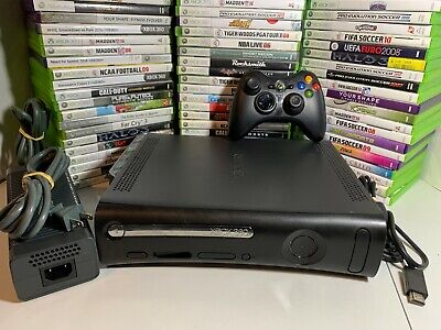 Black Xbox 360 Fat System HDMI 120gb Elite System - Console Only! Tested!!