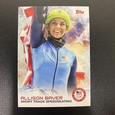 2014 Topps U.S. Winter Olympic Team #6 Allison Baver Short Track Speedskating