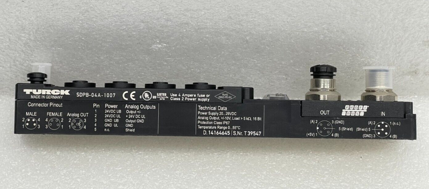 SDPB-04A-1007 TURCK bus module / Good Condition - Used !!!
