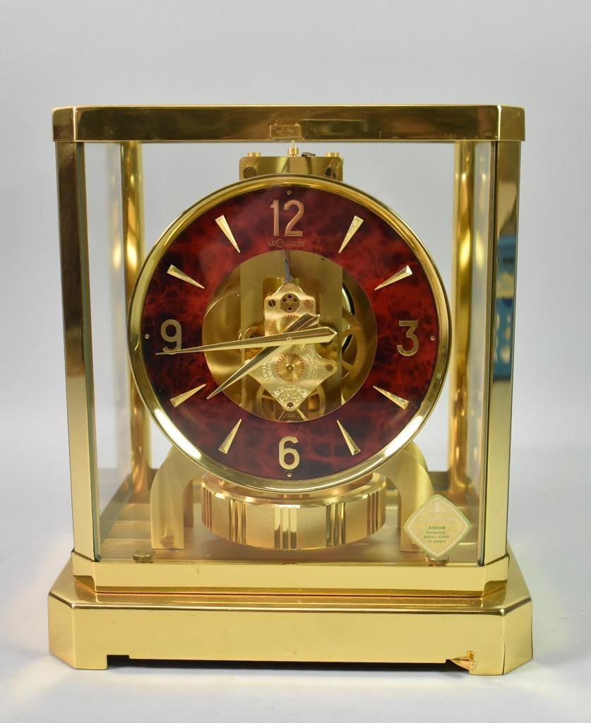 LeCoultre Atmos Clock with Red Dial