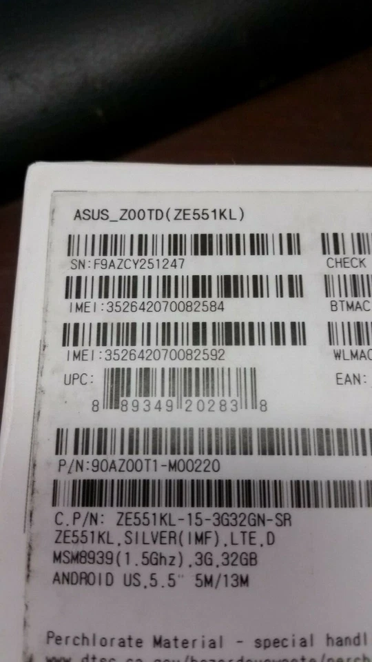 ASUS ZenFone 2 Laser ZE551KL 3GB 5.5 Smartphone  - Image 4 of 4