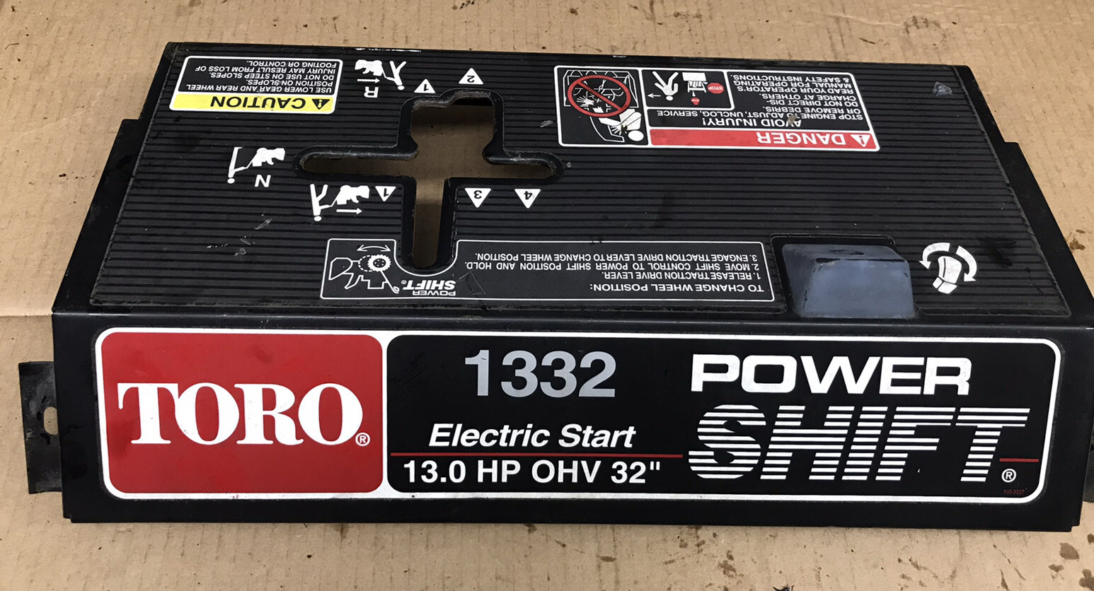 Toro Power Shift 1332 Model 38592! Control Panel [4B] | eBay