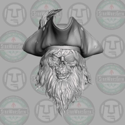 Sea Wolf Zombie v4 custom head for Mythic Legions & other fantasy action figures