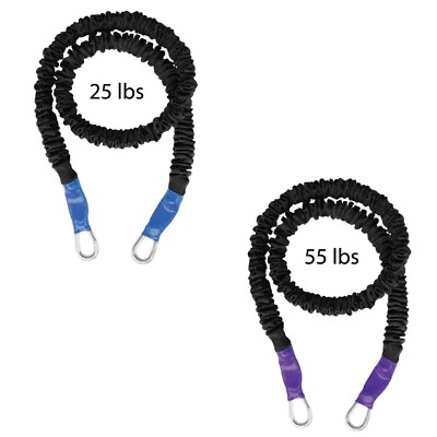 Set Di 2 Bande Elastiche Resistenza FitCord – 25 E 55 Libbre – Made In USA