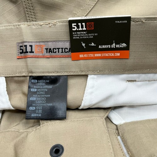 5.11 Tactical Men's Ripstop TDU Cargo Pants Style 74003 Waist M Long Inseam NWT - Picture 5 of 7