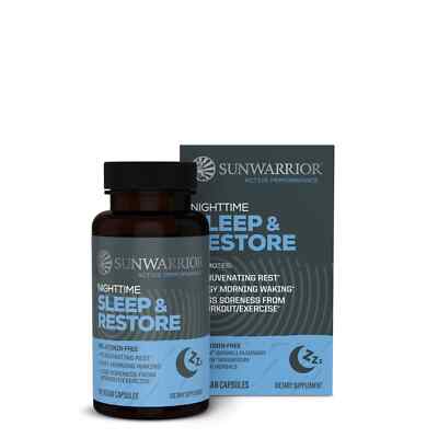 Sunwarrior Active Performance Nighttime Sleep & Restore, 60 Vegan Cp, Exp. 10/26