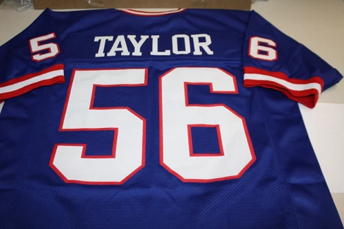 LAWRENCE TAYLOR #56 SEWN STITCHED THROWBACK HOME JERSEY SIZE XLG HOF 1999 "LT"