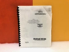 Veeco 171940 Dektak 3030 Auto II Progarmmable Stage Profiler Manual