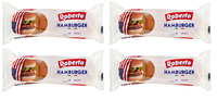 4X Roberto Hamburger Brot,Packung 300G, Jede Packung EnthäLt 6 Hamburger Buns