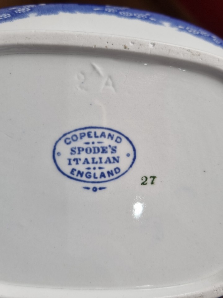 Vintage Spode Teapot Blue and White eBay