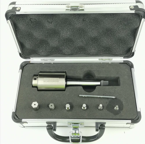 6 Köpfe Rotary Sechskant Loch Räumwerkzeug Kit KC-CX08P2 mit Morse 2 # Halter - Bild 2 von 6