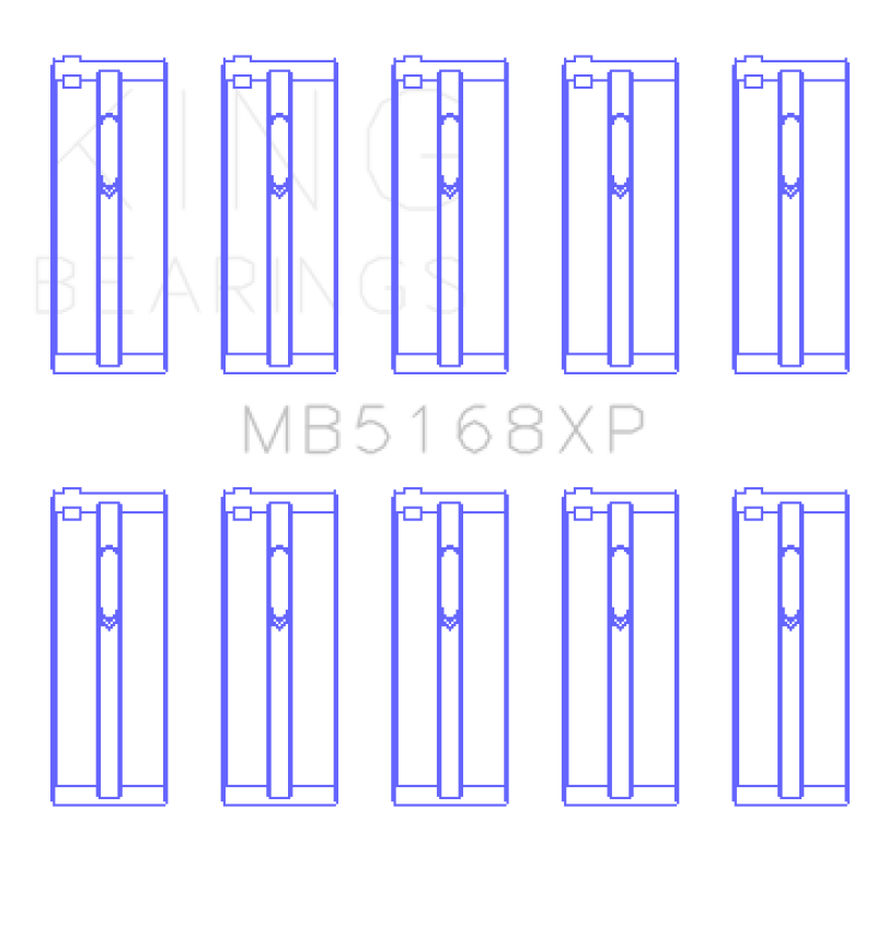 King Honda H22 50mm Journal Crankshaft Main Bearing Set eBay