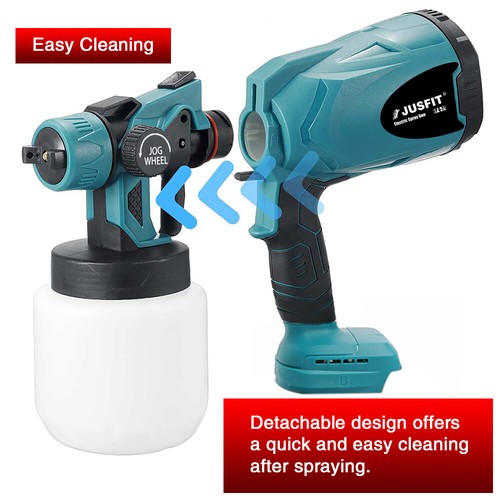 Cordless Paint Sprayer Spray Gun Airless Electric Car Sprayer Fence Wall Floor - Picture 8 of 13