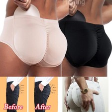 Men's FAKE ASS Hip Enhancer Padded Underwear Butt Lifter Boxer Body Shaper US
