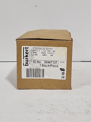 *NEW* Burkert 6014-C-5/64-FKM-BR General Purpose Valve 1/4'' 110/120V