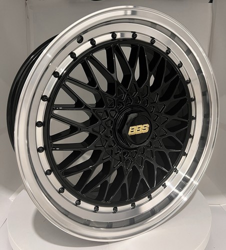 135 18 inch Black with Polish Lip Rims fits 5x100 TOYOTA PRIUS PLUG-IN 12 - Picture 2 of 7