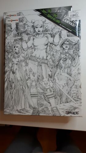 DC Comics Jim Lee Super-Vilains Luminart Harley Quinn toile illuminée - Photo 1 sur 5