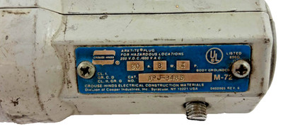 CROUSE HINDS APJ-3485 PLUG 80AMP 3 WATT 4 POLE ARKTITE