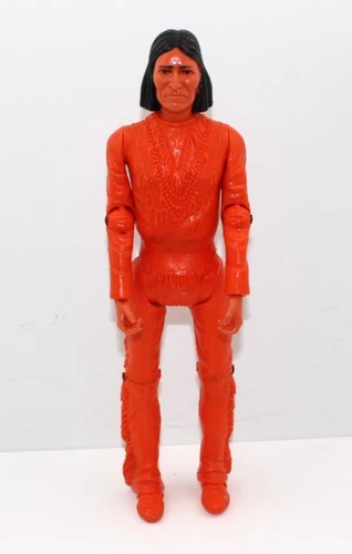 Marx Johnny West Geronimo Indian in JWA Orange Excellent HTF No Accessories