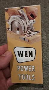 Vintage 1972 Wen Power Tools Sales Brochure Drills Sanders