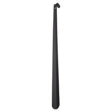 Shoe Horn 27.6" Metal Curved Long Handle Shoe Helper Shoehorns, Black