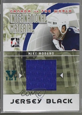 2011-12 ITG Canada VS the World Black Jersey Vault Silver 1/1 Mike Modano HOF