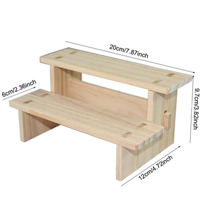 Holz Multilayer Riser Display Rack Multifunktion Schmuck Dessert Cupcake Colle