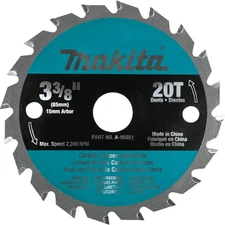 Makita 3-3/8In 20T Carbide-Tipped Circular Saw Blade General Purpose