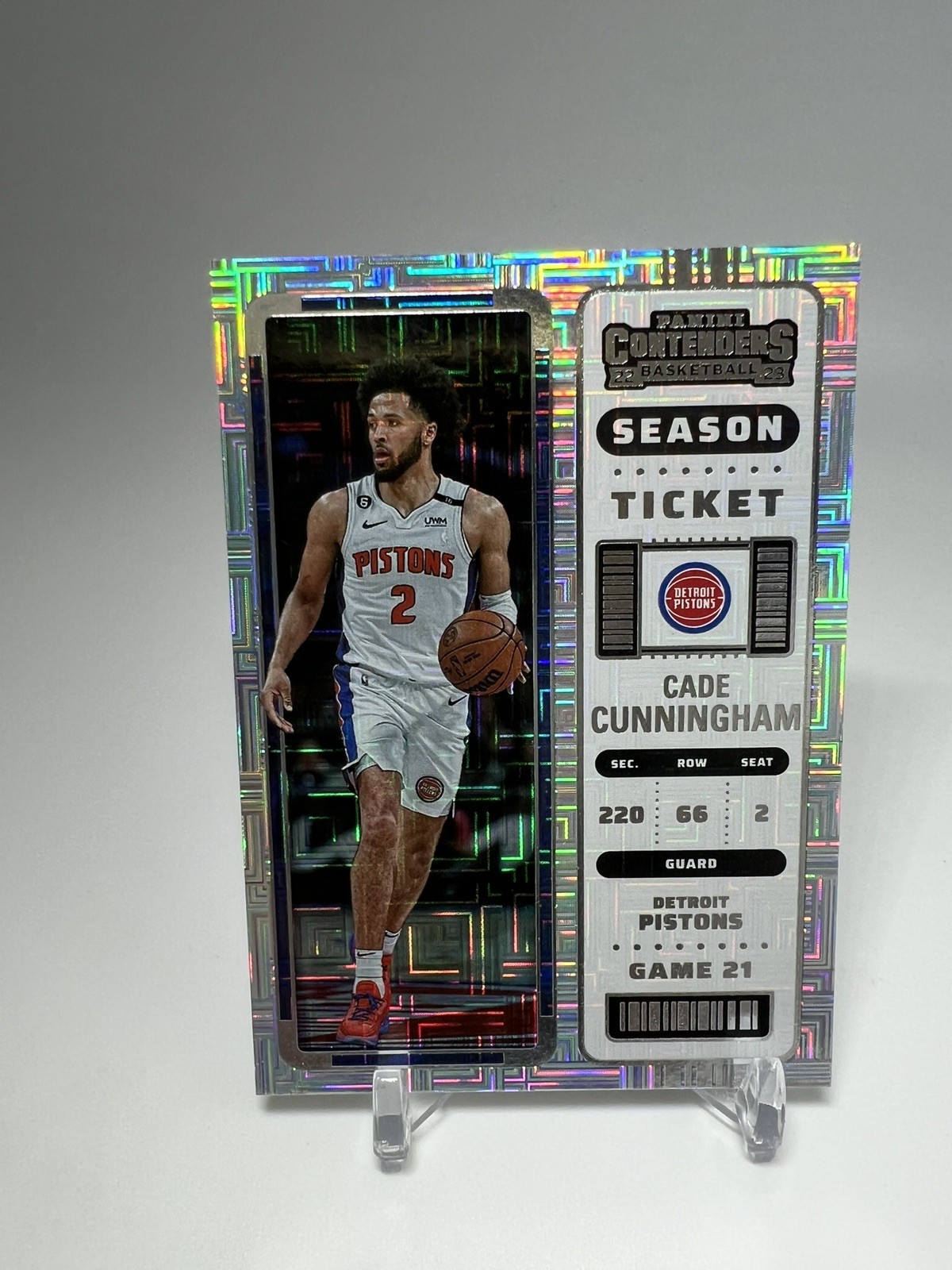 Panini 2022-23 Contenders Cade Cunningham Pistons Season Ticket #44 Premium