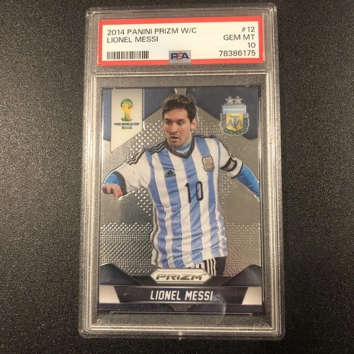 2014 Panini Prizm World Cup Lionel Messi #12 PSA 10 GEM MT ARGENTINA