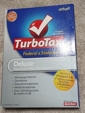 Intuit TurboTax Deluxe Federal and State - Tax Year 2009 - Fast Shipping