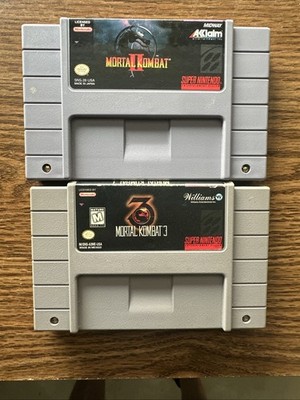 Mortal Kombat 2 and 3 SNES Super Nintendo Tested Lot of 2
