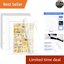 25 Sheets Photo Album Pages 11x9in Self Adhesive Scrapbooking Refill