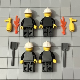 Lego City Fire Station 7945 4 Mini figurines Lot Of 4 C6 32
