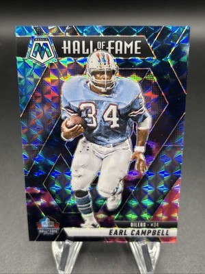 2025 Panini Mosaic Earl Campbell Hall Of Fame Nebula 1/1 Houston Oilers #294 HOF