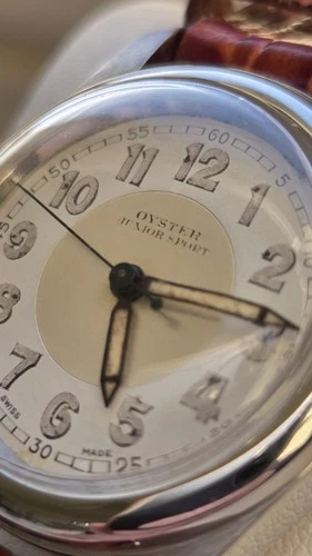 Rolex Oyster Junior Sport Vintage 1930s 30mm With Rolex Box Unisex Clean Dial