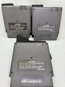 Nintendo NES Lot Of 3 Super Mario Bros Duck Hunt & Wrecking Crew Tested Working 