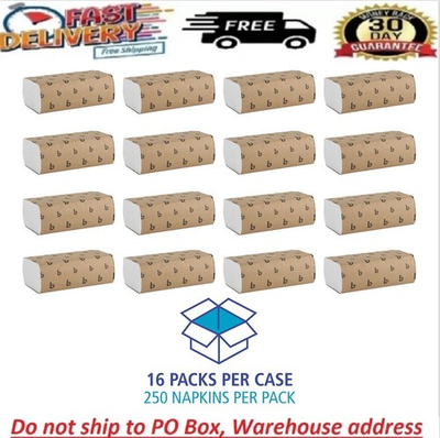 #ad 4000 White Paper Multifold Towel Bulk C Fold Recycled Fiber Boardwalk Pack of 16 $34.97