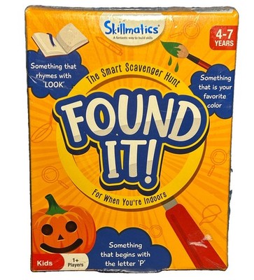 Skillmatics FOUND IT Indoors Scavenger Hunt Card Game Educational - NEW/SEALED