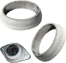2 Pcs Seal Manifold Donut 2.5665mm Leakproof Muffler Flange Donut Gasket Gra 2 Pcs Seal Manifold Donut 2.5665mm Leakproof Muffler Flange Donut Gasket Gra