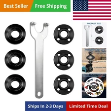 6pcs Angle Grinder Nuts Wrench Spanner & Flange Nuts for Makita Bosch Ryobi