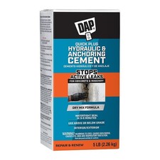 Dap Hydraulic Cement, Box, Gray, Quick Plug 14086 Dap 14086 5 lb. 070798140868