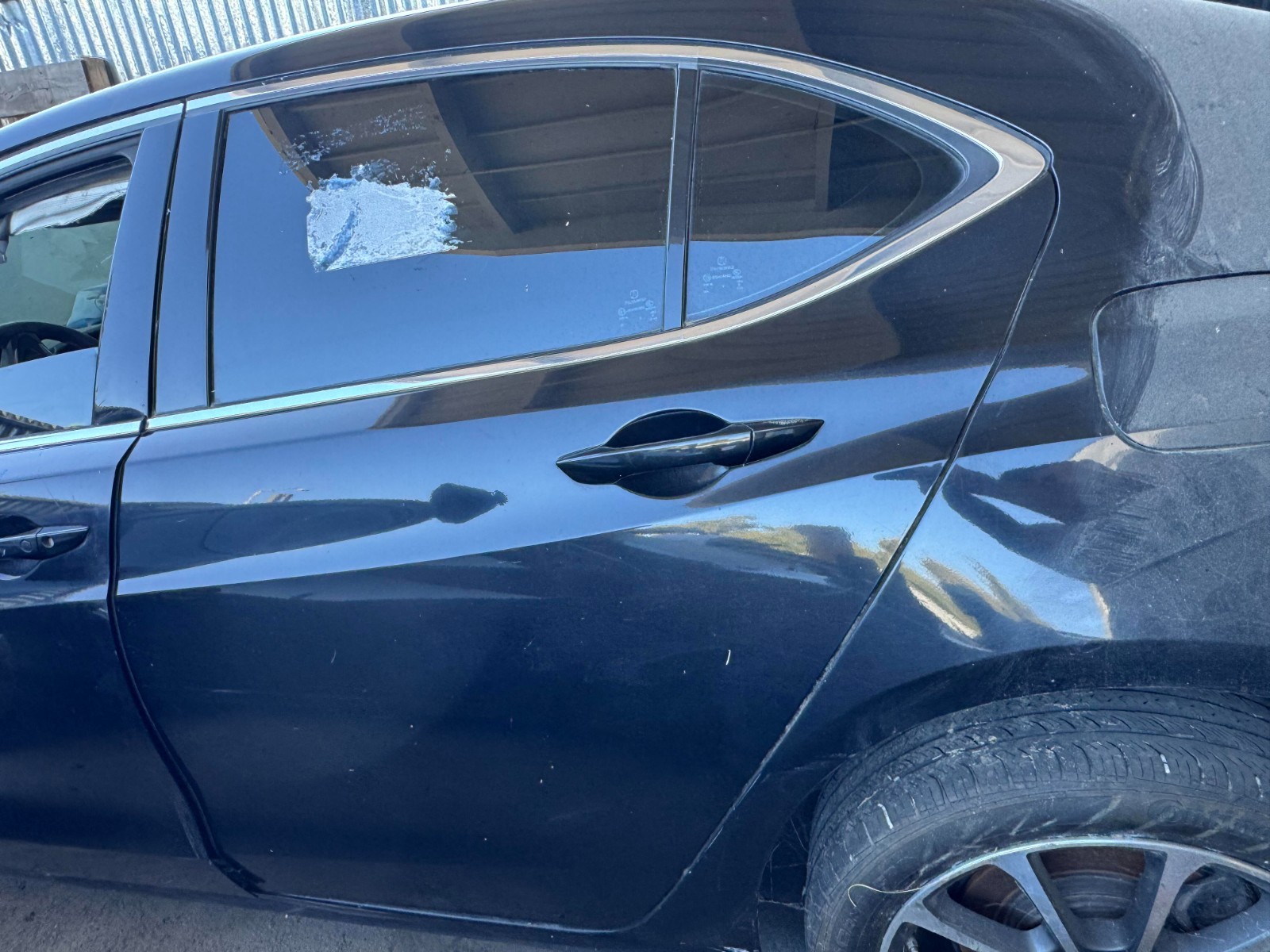 2015-2020 Acura TLX Rear Left Driver Door Shell Panel Black 67510TZ3A90ZZ NH731P