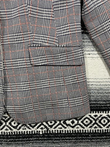 Womens Houndstooth Blazer Jacket Sz 12 Talbots Black White Plaid Career Classic - Picture 5 of 14