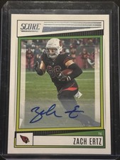 2022 Panini Score Signatures Zach Ertz #145 Arizona Cardinals NFL Football