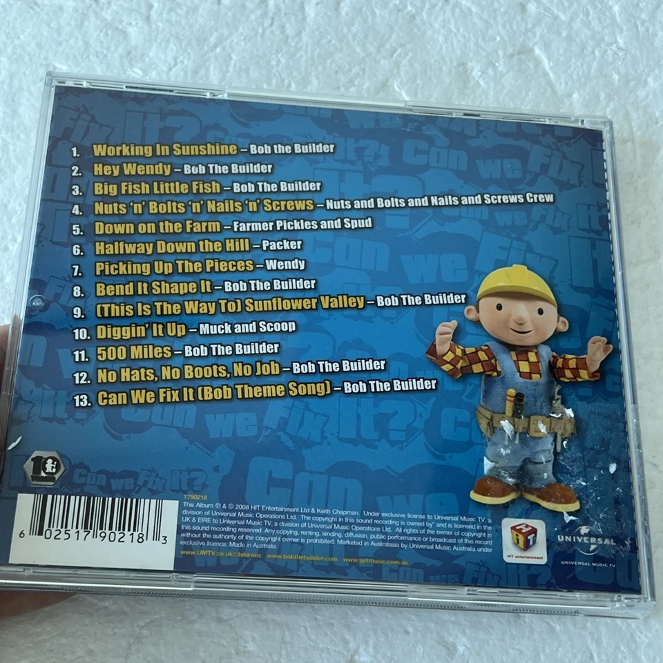 Bob The Builder CD Rare Appetite For Construction 00s Music Australian Edition - Image 2 of 4