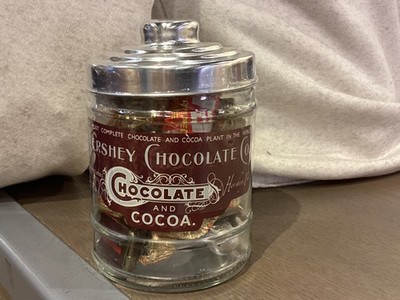 HERSHEY'S Assorted Miniatures Mix Chocolate Gift Glass Jar with Hershey Gift Bag